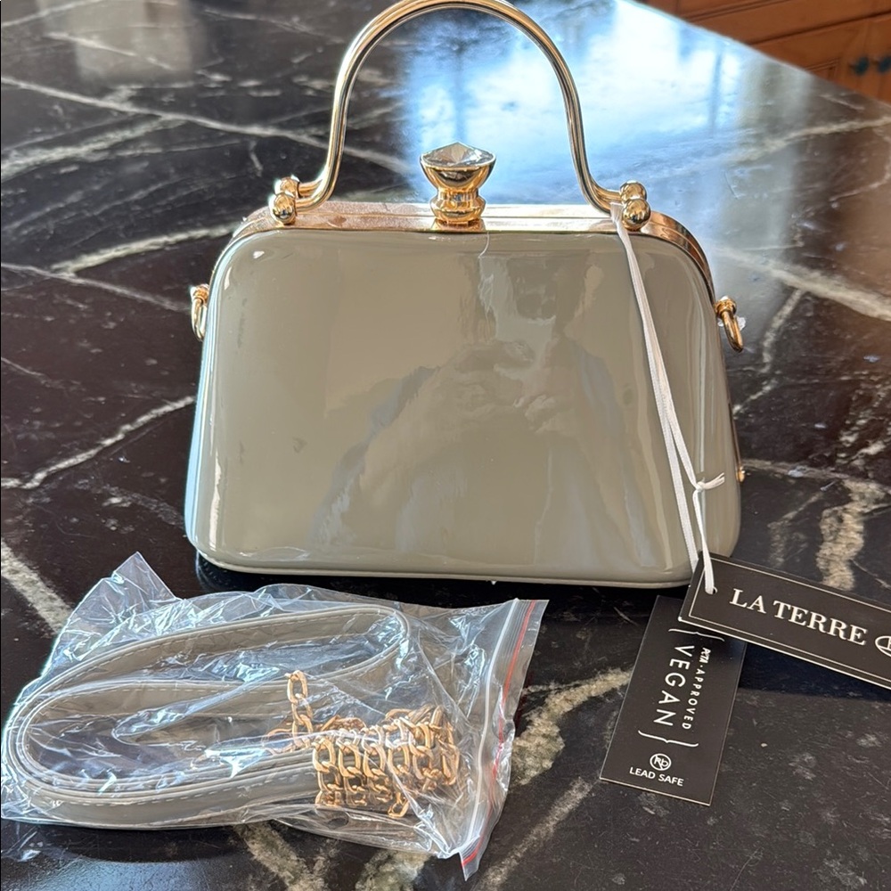 Vegan Taupe Handbag